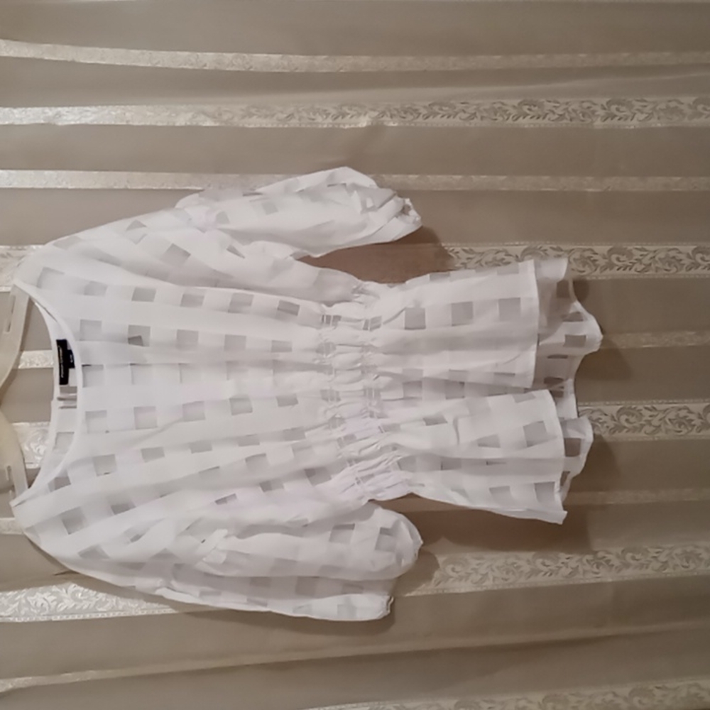 Ashley Stewart Size 18/20 New White Blouse